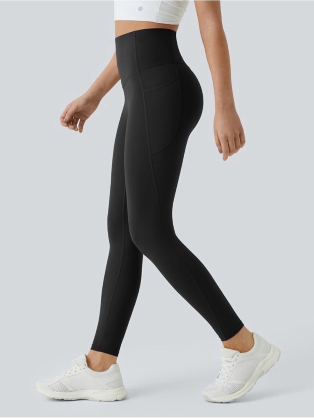 HALARA Black High-Rise Full-Length Leggings